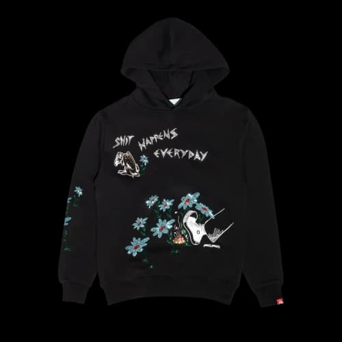 Jungles Shit Happens Hoodie 'Black'