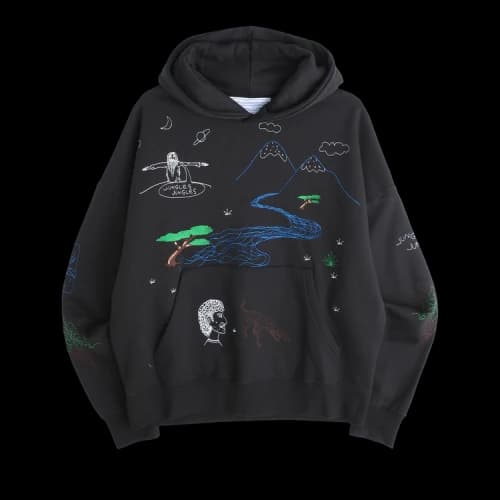 Jungles Questions Hoodie 'Black'