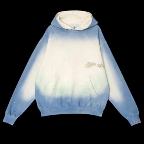 Jungles Spray Dyed Hoodie 'Birch Blue/Green'