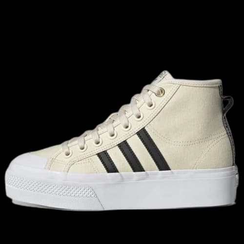 adidas Nizza Plataforma Cort 'Light Yellow Black' (Women's)