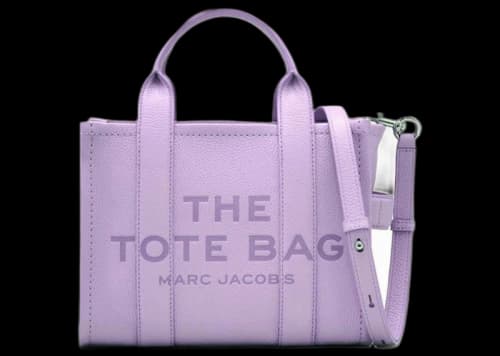 Marc Jacobs The Leather Small Tote Bag Wisteria Purple