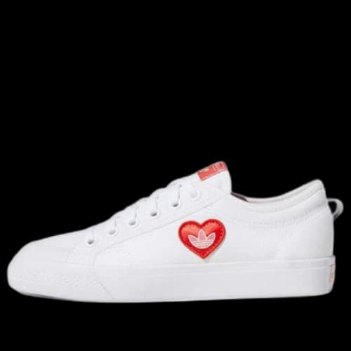 adidas Nizza Trefoil 'White Red' (Women's)