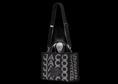 Marc Jacobs The Studded Monogram Medium Tote Bag Black