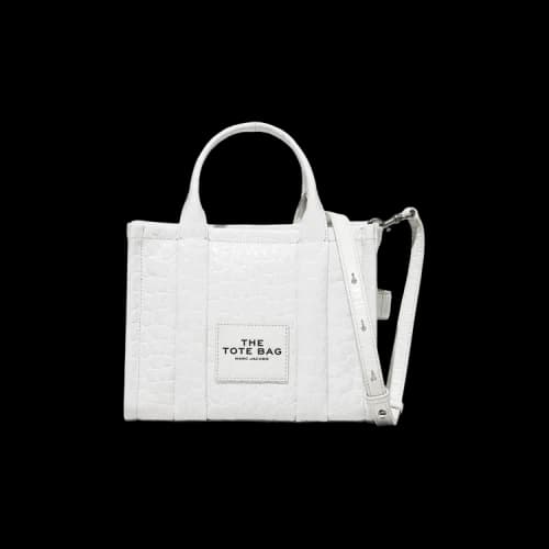 Marc Jacobs Croc Emb Small Tote Bag Ivory
