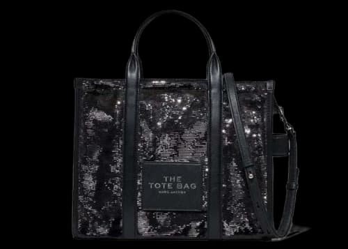 Marc Jacobs The Sequin Micro Tote Bag Black
