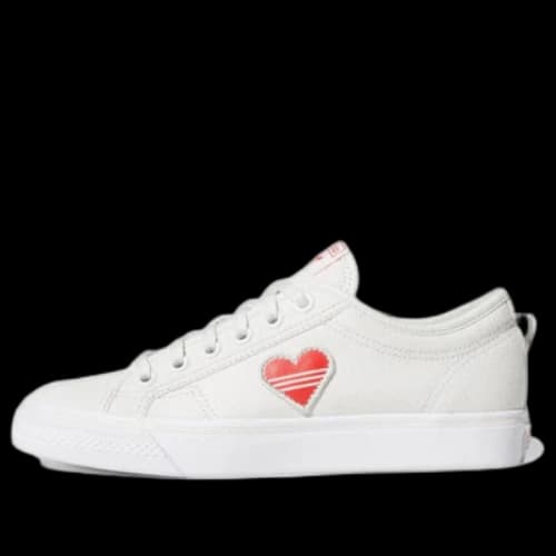adidas Nizza Trefoil 'White Red' (Women's)