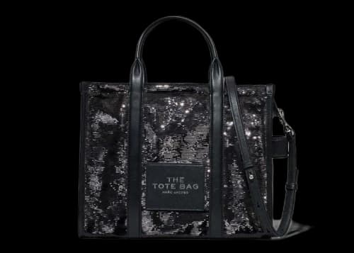 Marc Jacobs The Sequin Medium Tote Bag Black