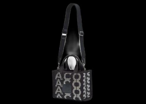 Marc Jacobs The Studded Monogram Small Tote Bag Black