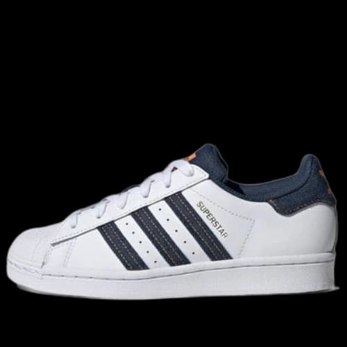 (GS) adidas originals Superstar 'White Blue Yellow'