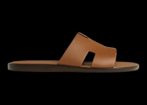 Hermes Izmir Sandal Gold Smooth Calfskin Leather