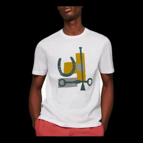 HERMES SS21 Printing Pattern Short Sleeve White