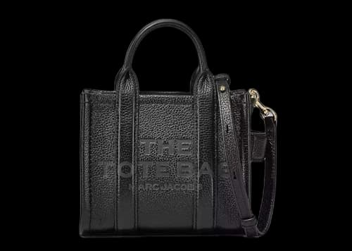 Marc Jacobs The Leather Mini Tote Bag Black