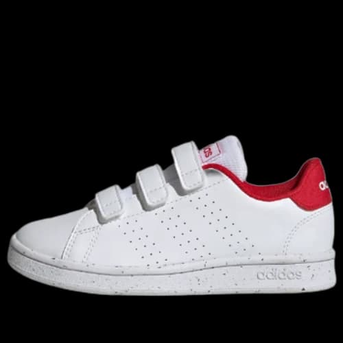(PS) adidas Advantage Court Hook-and-Loop 'White Red'