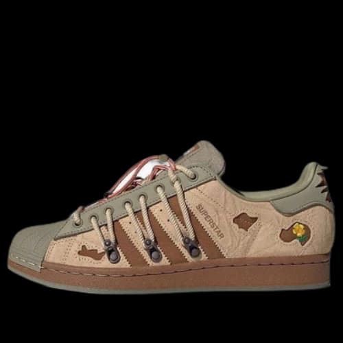 adidas originals Superstar x melting sadness 'Green Brown'