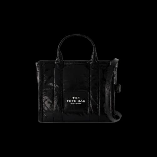 Marc Jacobs Shiny Crinkle Small Tote Bag 'Black'