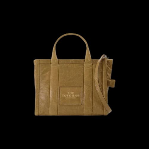 Marc Jacobs Shiny Crinkle Small Tote Bag 'Brown'