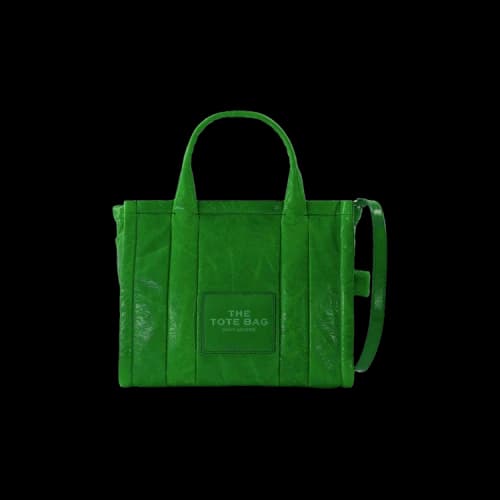 Marc Jacobs Shiny Crinkle Small Tote Bag 'Green'