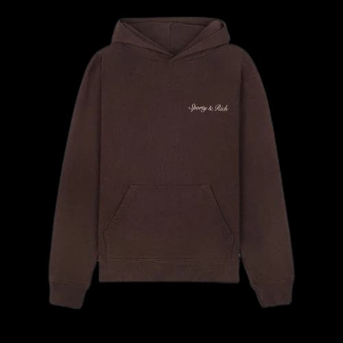 Sporty & Rich Syracuse Hoodie 'Chocolate'