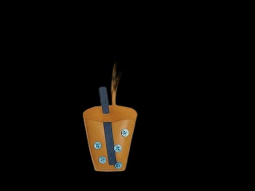 Hermes Bubble Tea Bag Charm Multi
