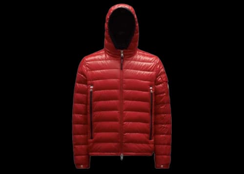 Moncler Galion Short Down Jacket Scarlet Red