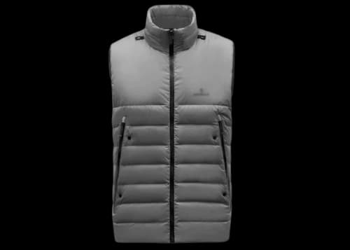 Moncler Koror Lightweight Down Vest Grey Marl