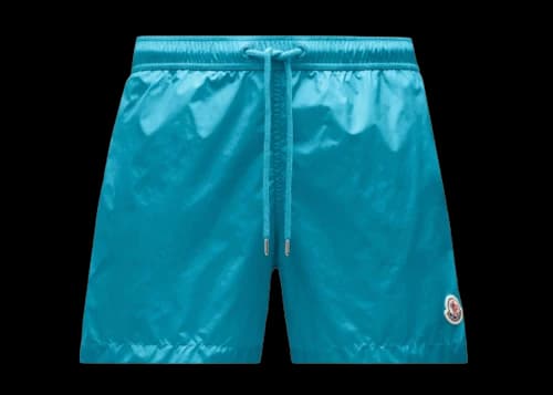 Moncler Logo Patch Swim Shorts Capri