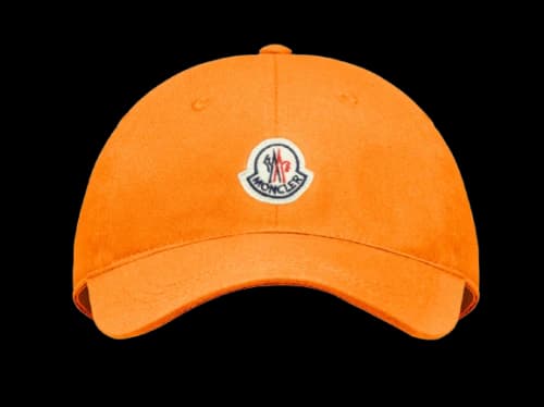 Moncler Logo Baseball Cap Orange