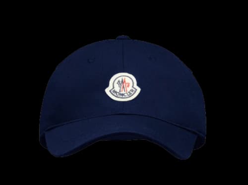 Moncler Logo Baseball Cap Night Blue