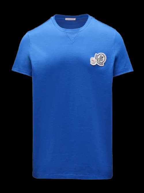 Moncler Double Logo T-Shirt Ink Blue