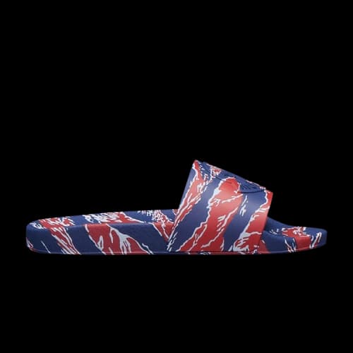Moncler Basile Slide 'Tiger Print - Red Blue'