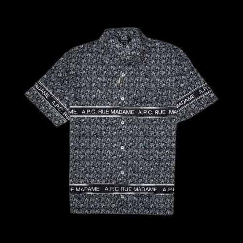 A.P.C. Logo Short-Sleeve Shirt 'Dark'