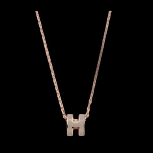 Hermes Mini Pop H Pendant Marron Glace