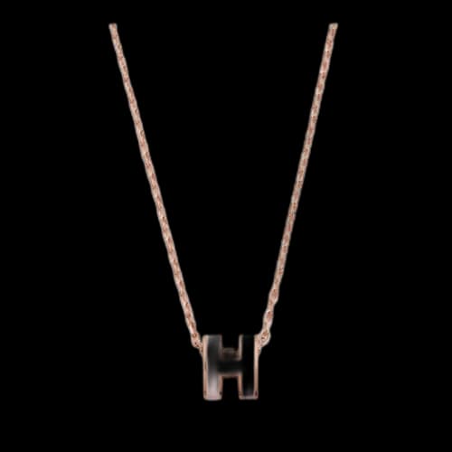Hermes Mini Pop H Pendant Rose Dragee