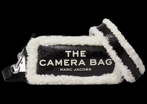 Marc Jacobs The Crinkle Leather Camera Bag Black