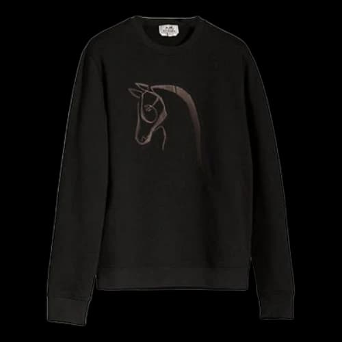 HERMES SS21 Adornment Pattern Sports Black