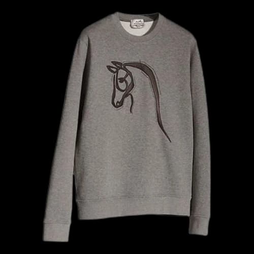 HERMES SS21 Adornment Pattern Sports Classic Gray