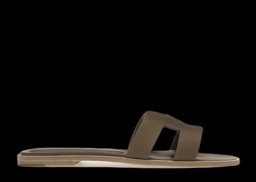 Hermes Oran Sandal Etoupe Epsom Leather