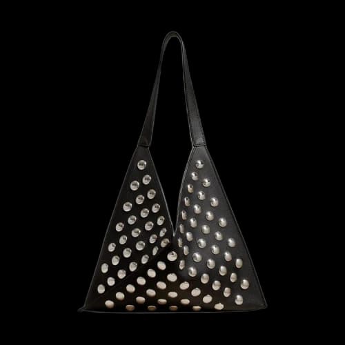 Khaite Small Sara Tote Bag With Silver Studs 'Black'