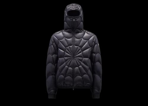 Moncler Violier Spider-Man Short Down Jacket Black