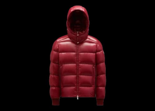 Moncler Lunetiere Short Down Jacket Burgundy