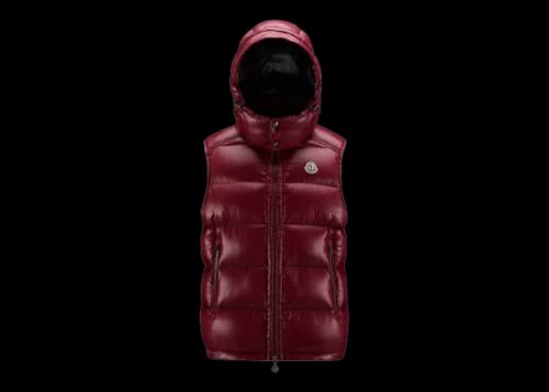 Moncler Bormes Down Vest Burgundy