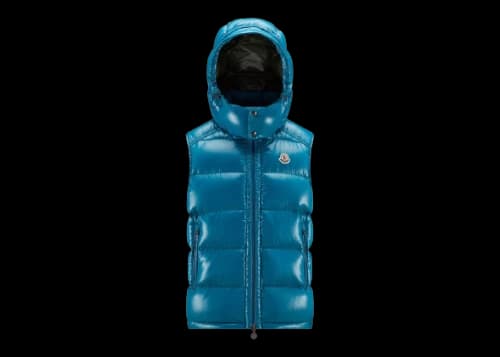 Moncler Bormes Down Vest Petrol Blue