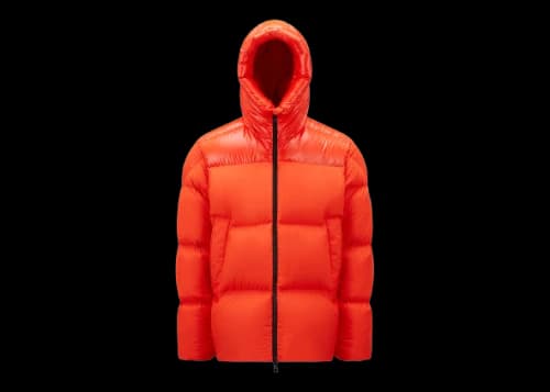 Moncler Damavand Short Down Jacket Bright Orange