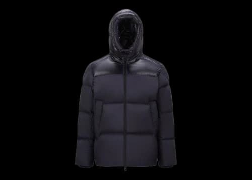 Moncler Damavand Short Down Jacket Navy Blue