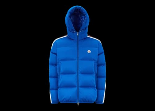 Moncler Sanbesan Short Down Jacket Electric Blue