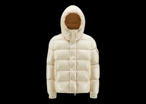 Moncler Maya 70th Anniversary Special Edition Short Down Jacket Snowflake White
