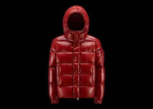 Moncler Maya 70th Anniversary Special Edition Short Down Jacket Berry Red