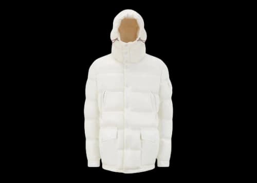 Moncler Chiablese Short Down Jacket Milk White