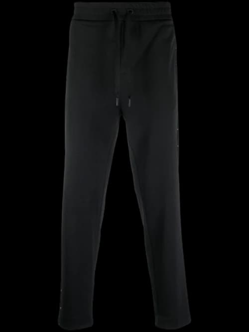 Moncler Studded Drawstring Track Pants Black