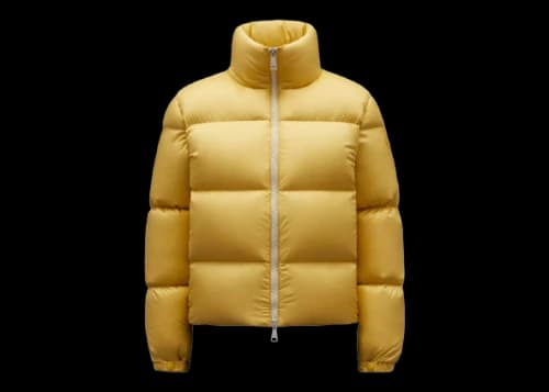 Moncler Women's Anterne Short Down Jacket Sulphur Yellow